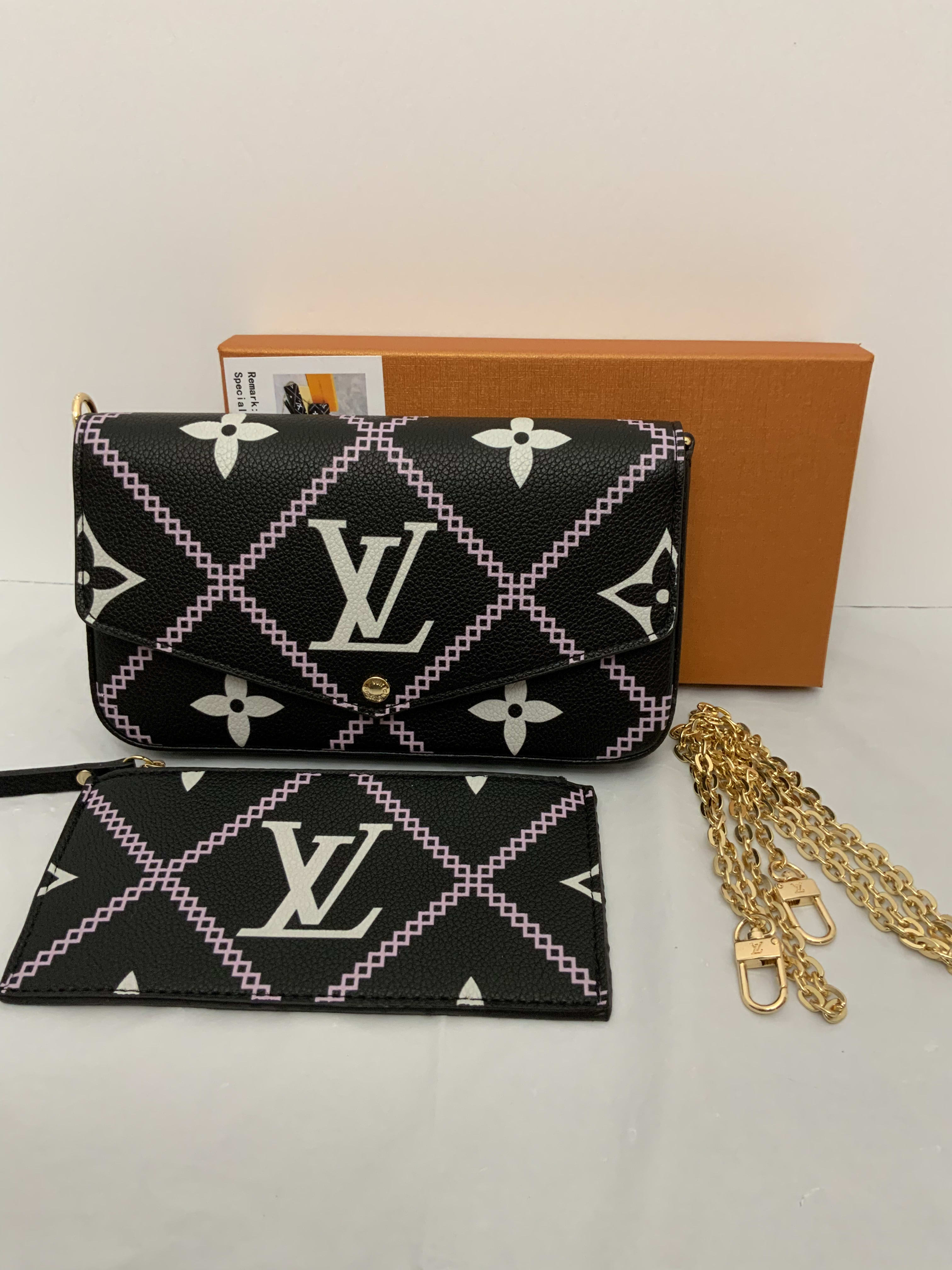 Louis Vuitton wallet, Crossbody, black white - Louis Vuitton bags