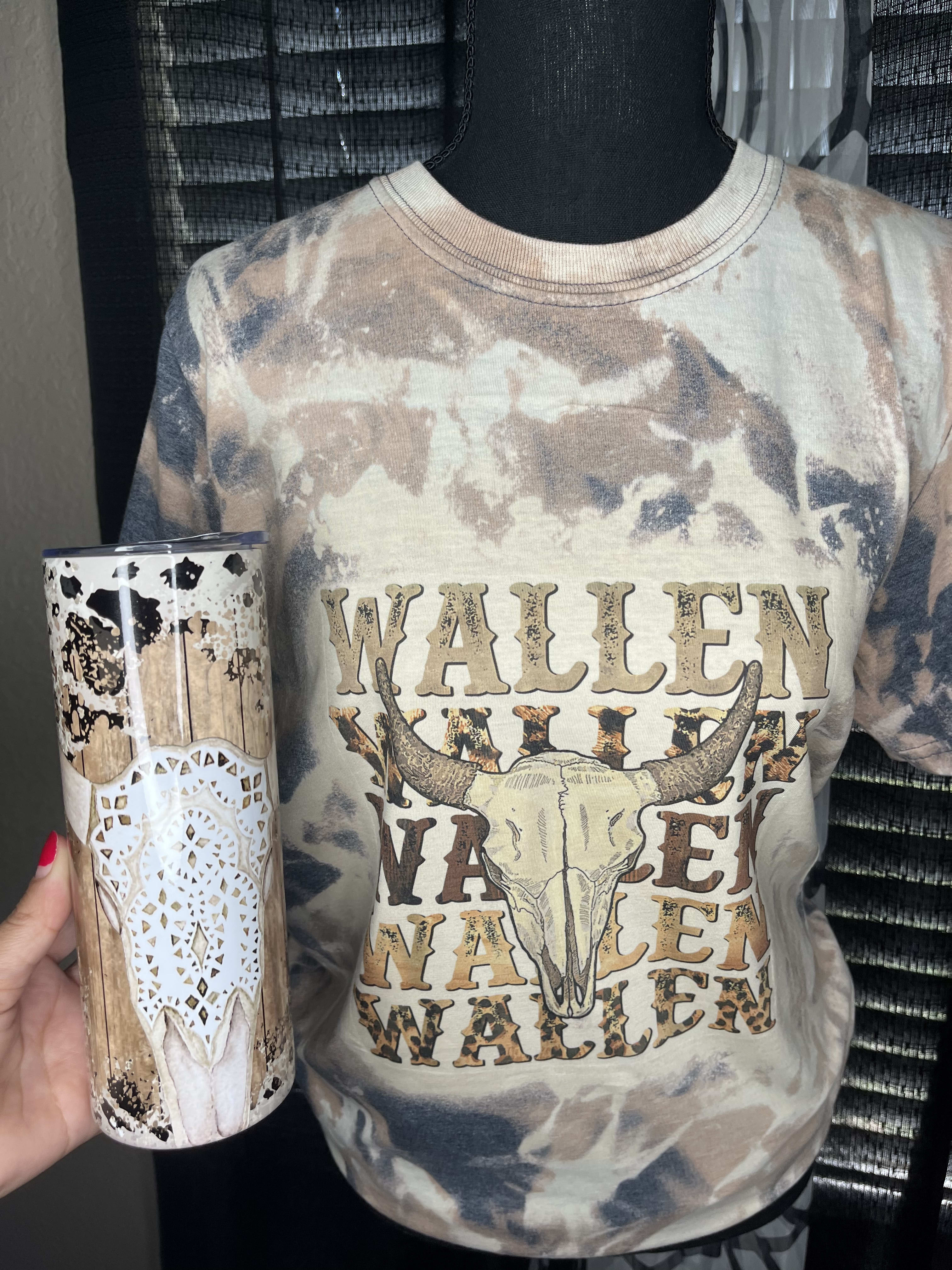 Morgan Wallen Shirt Retro Wallen Bull Skull Shirt Morgan Wallen