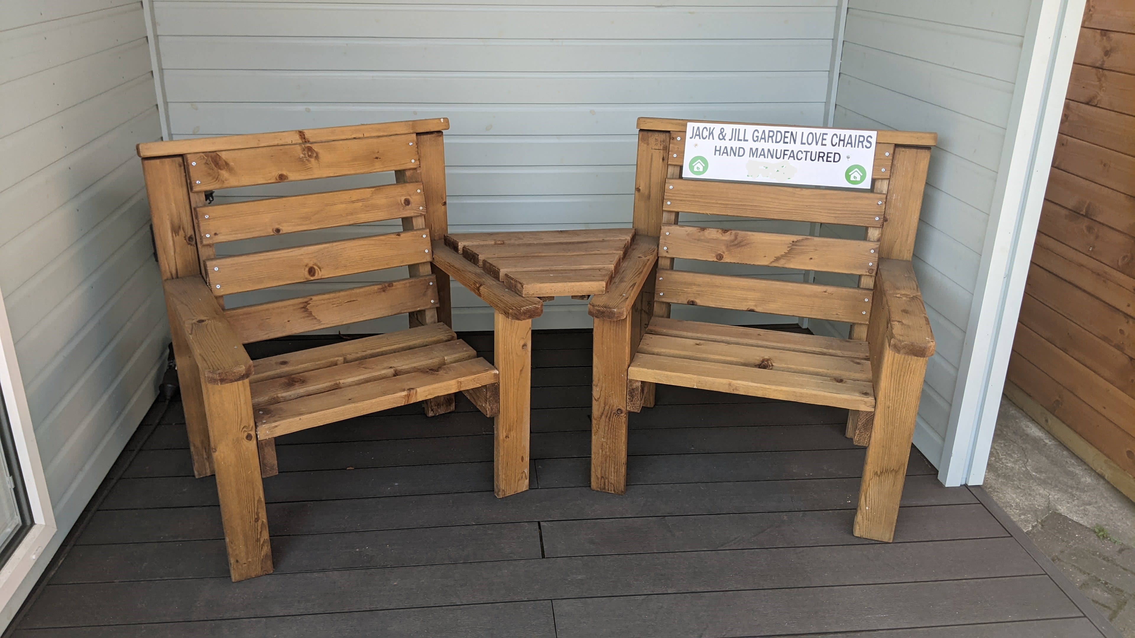 Jack and Jill Bench Benches InsideOut Sheds and Garden Rooms LTD