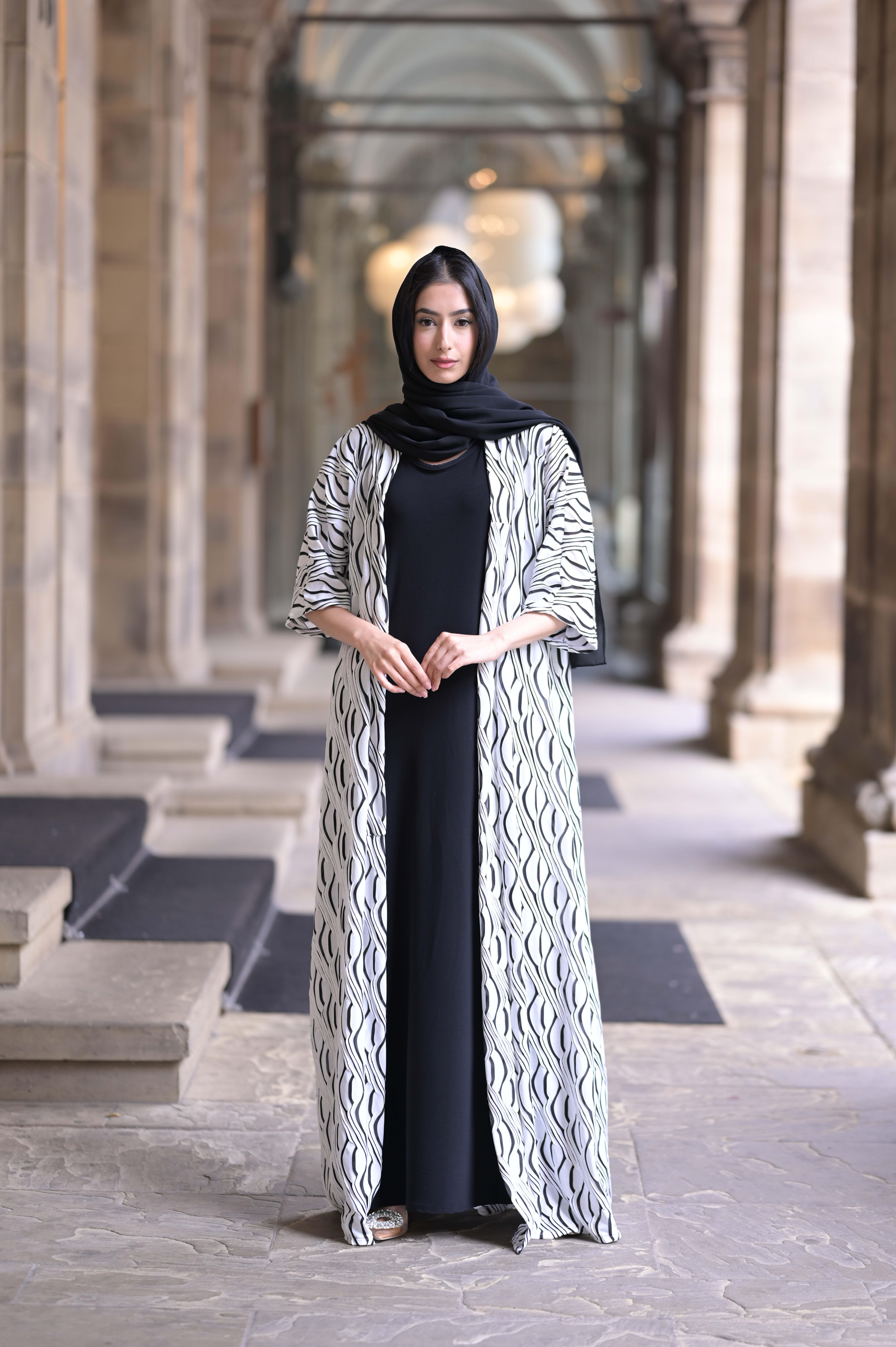 White shops abaya uk