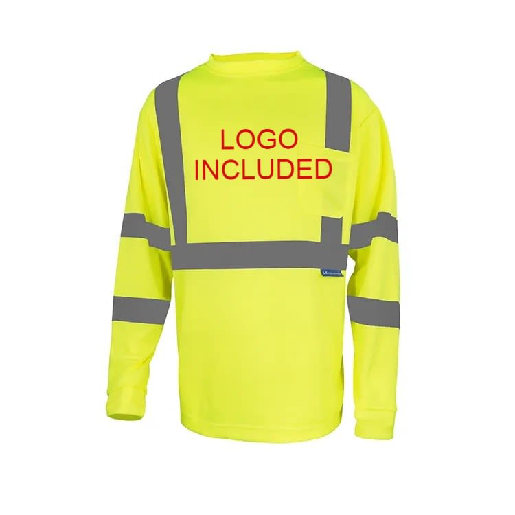 Tshirt Reflective Long Sleeve with logo 1 color 45.00 Polos Shirts