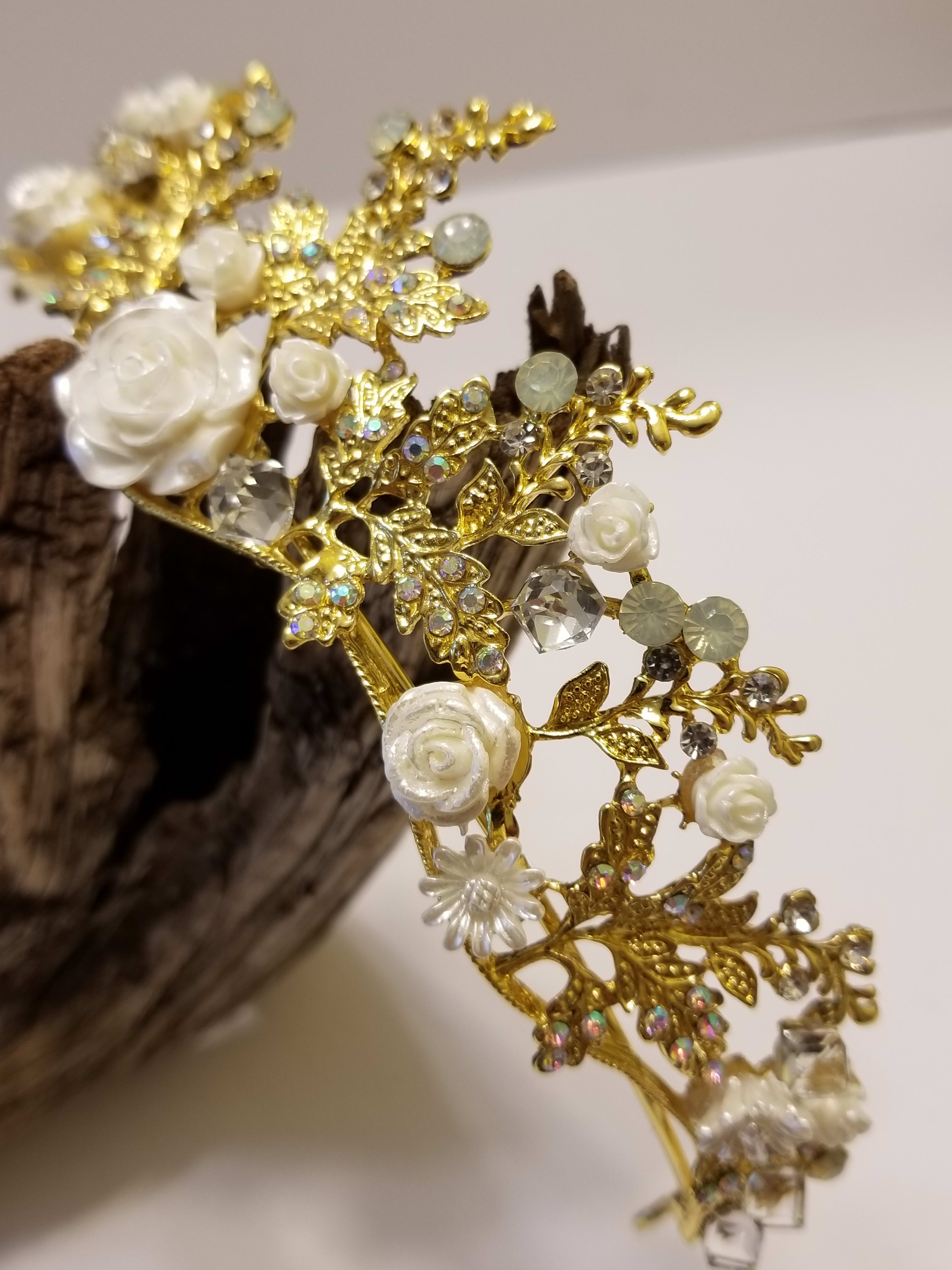 Summer Flowers Tiara - Tiaras & Head Pieces - Dragon Alley