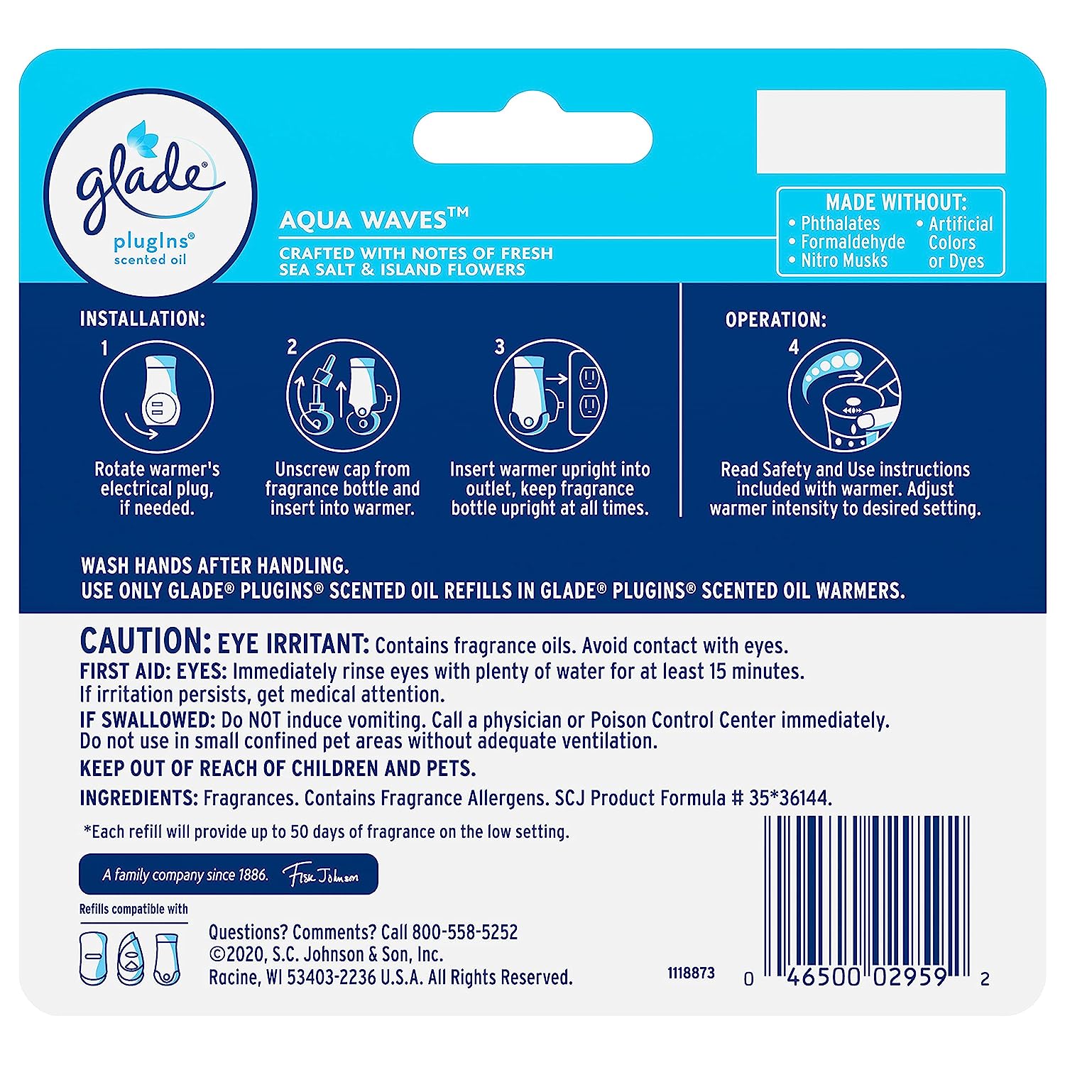 Glade PlugIns Scented Oil Air Freshener - Bubbly Berry Splash - 1.34 fl  oz/2pk