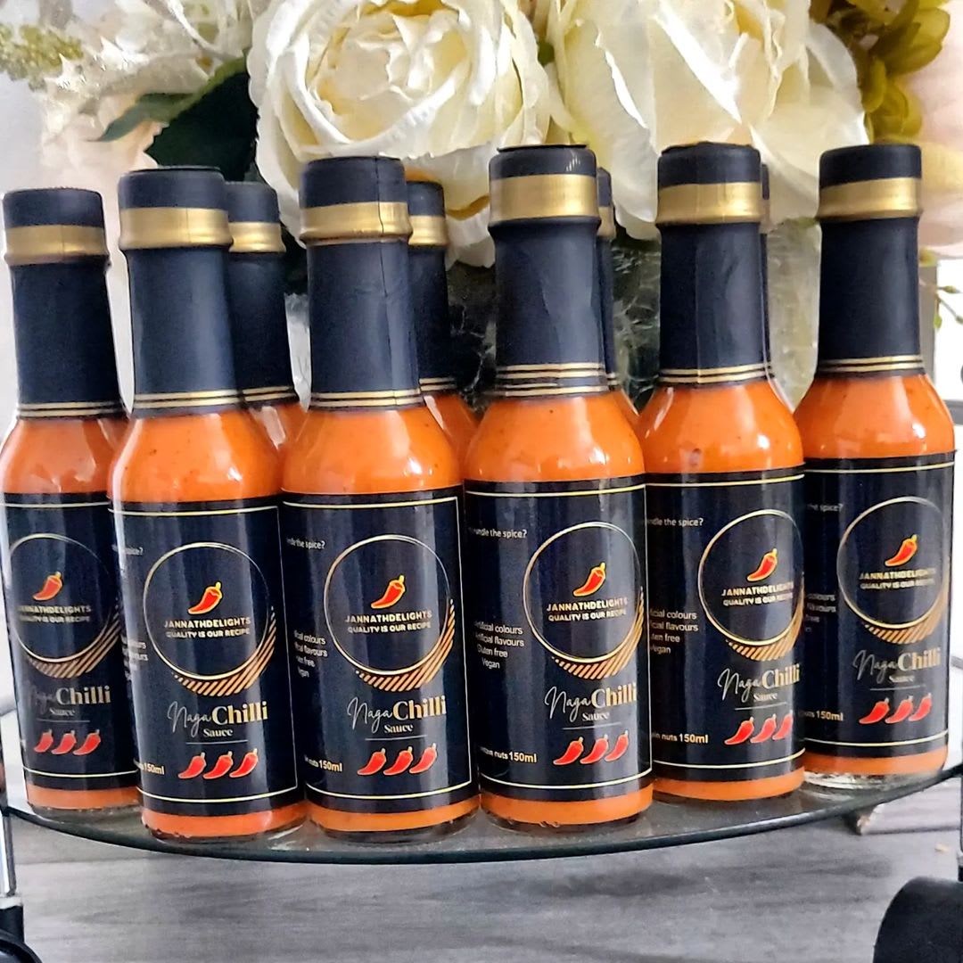Homemade naga sauce Jannathdelights naga sauce JannathDelights