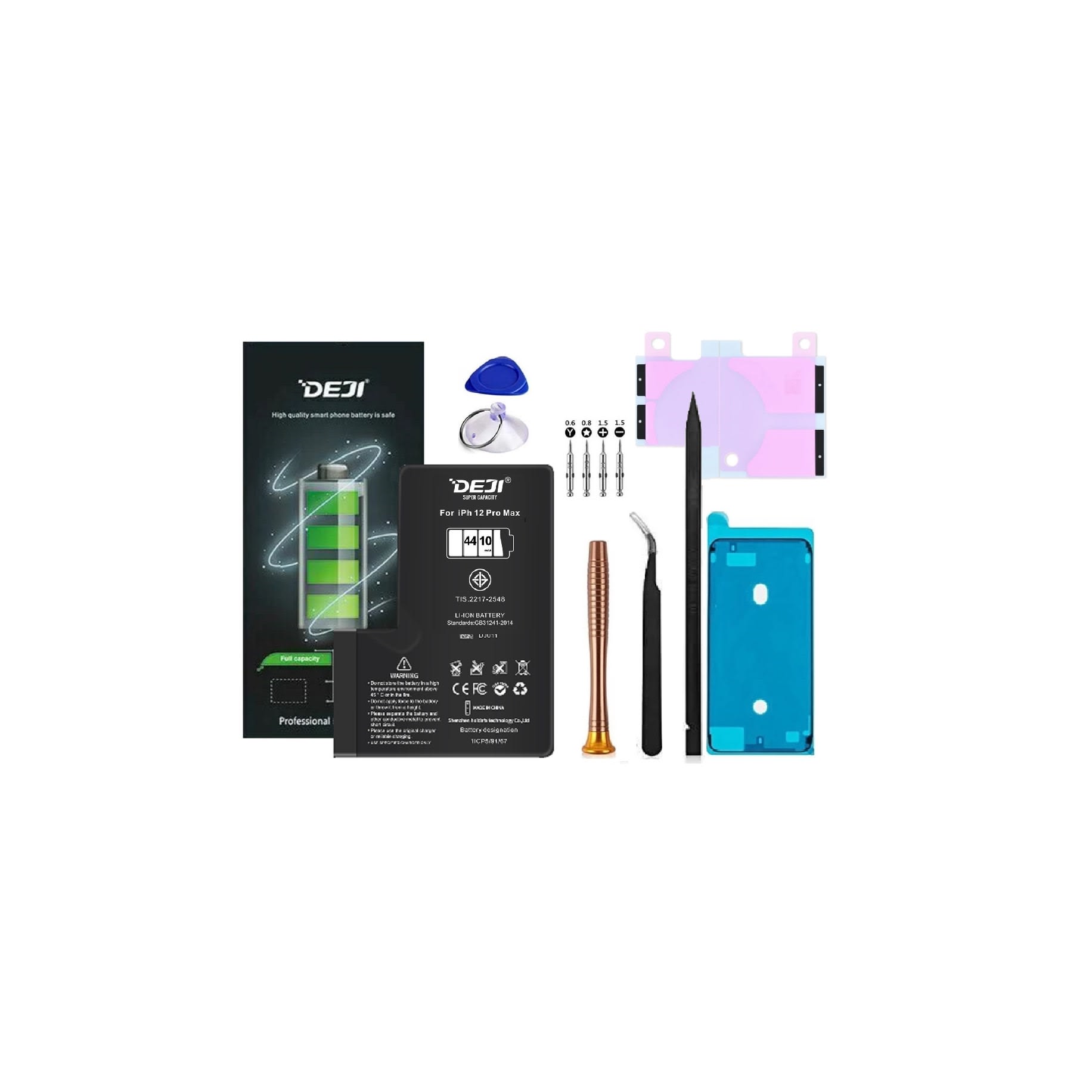 iPhone 12 Pro Max 4410mAh Battery Deji® High Capacity Batteries