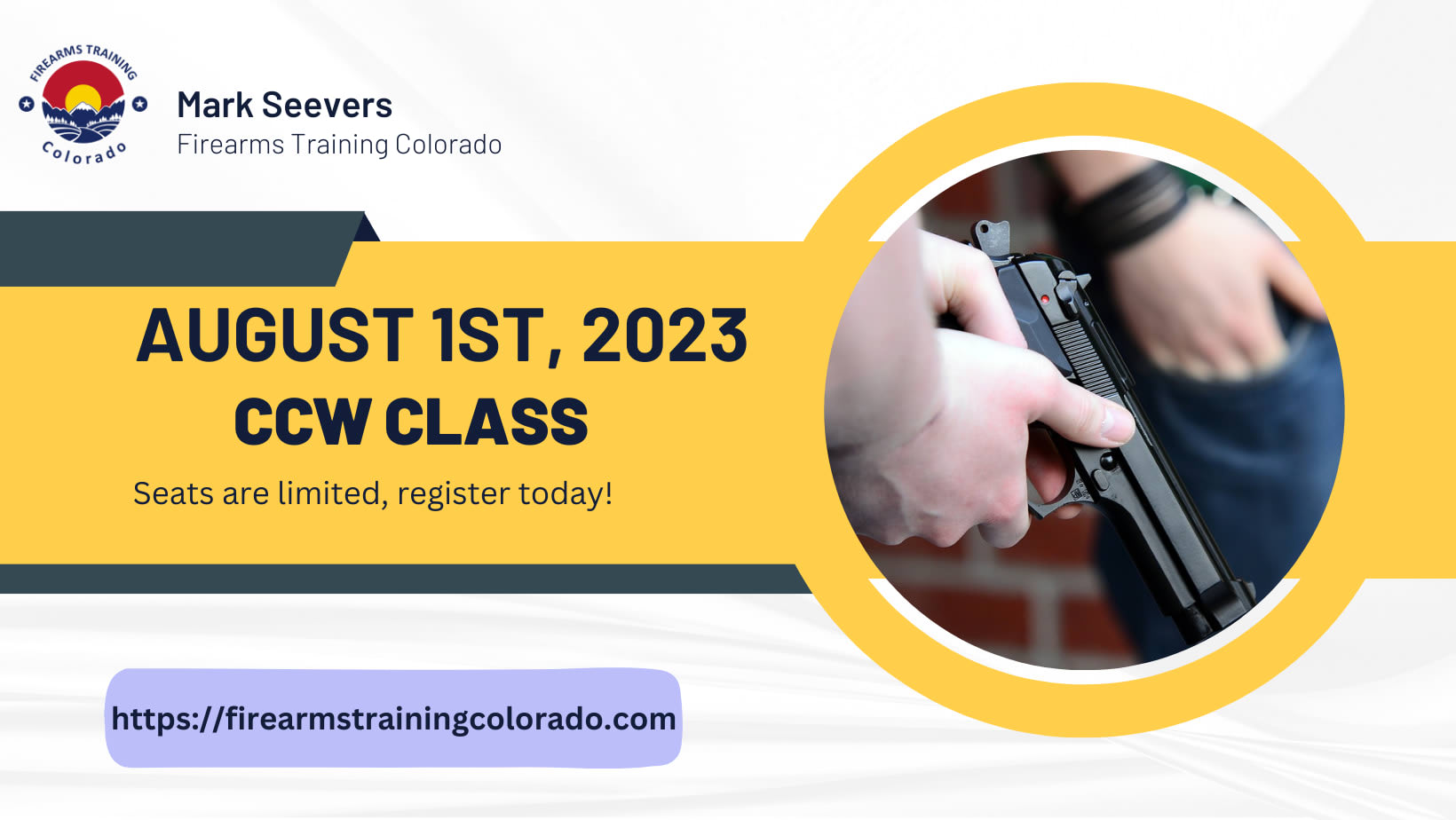 CCW Class First Saturday Of Each Month Classes Offered Firearms