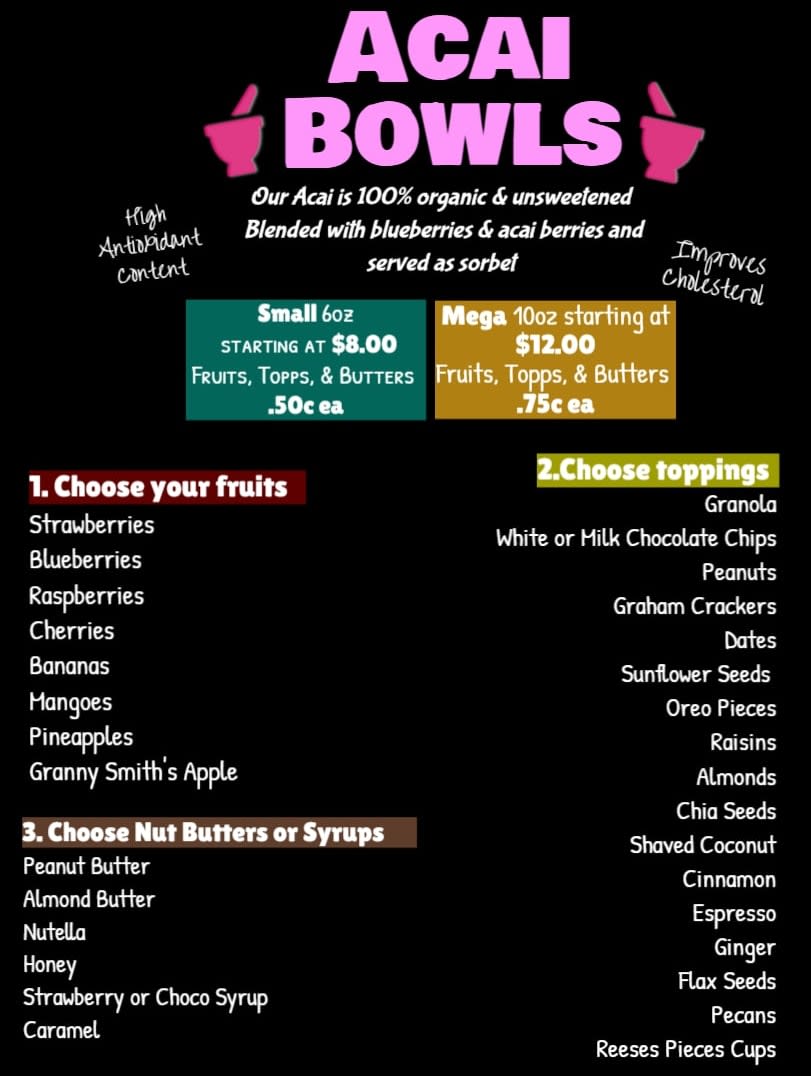 Mega Acai Bowl Food Miracle Shakes and More Shakes and Smoothies