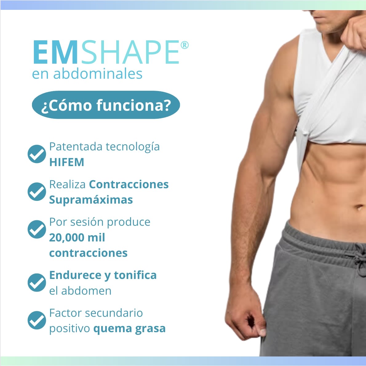 Beneficios de EMS SHAPE para tonificar brazos - Beco Medical