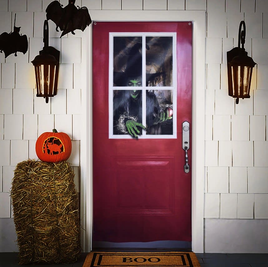 Scary Halloween Witch Door Cover Indoor Halloween Decorations Hair Sensibles Wigs & More