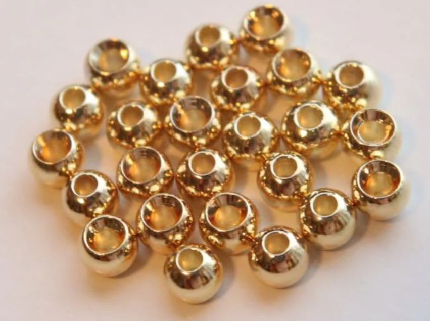 Brass Fishing Beads 1000pcs/lot Gold Silver Round Metal Fishing