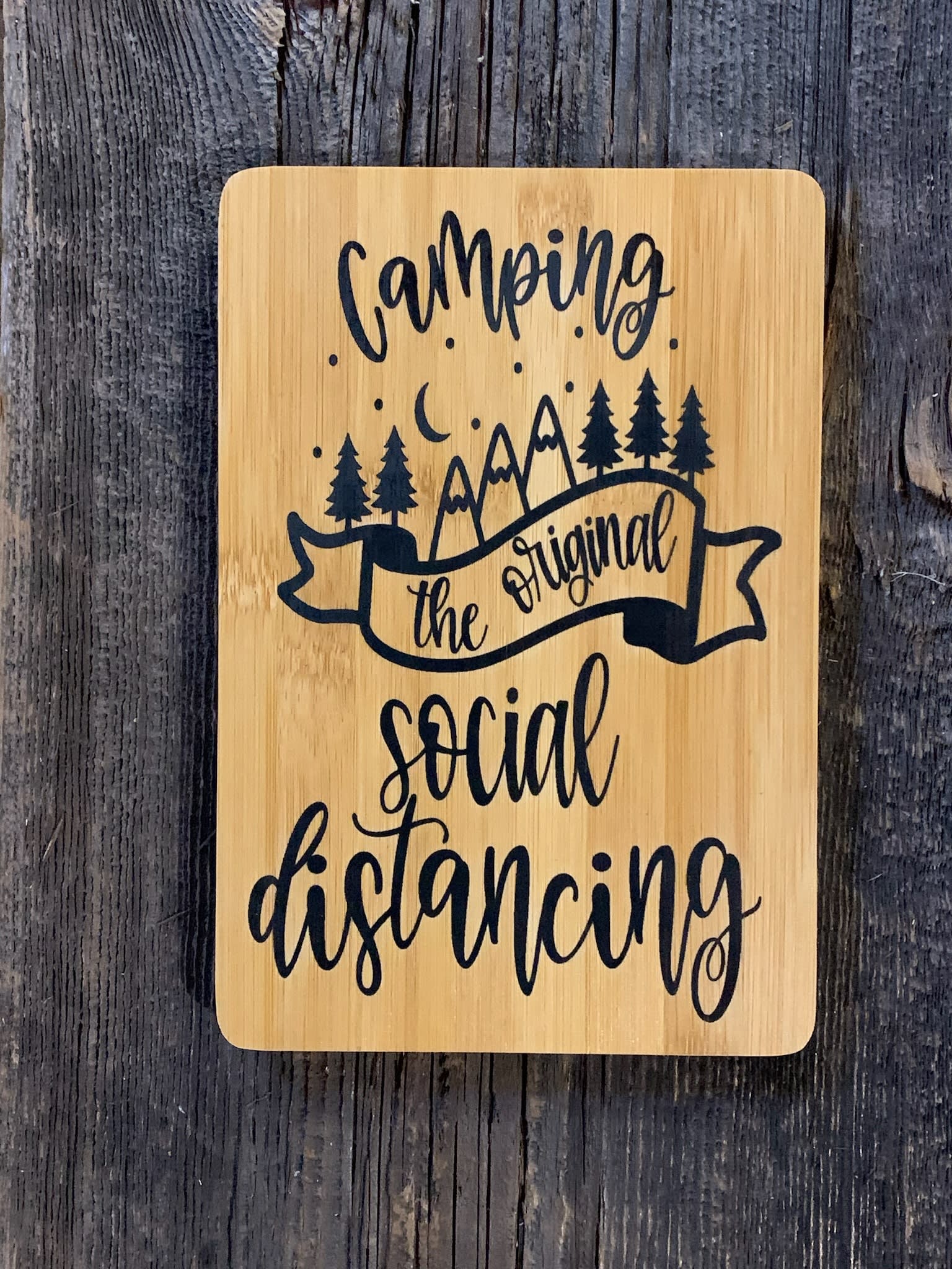 Welcome To Our Camper Bamboo Cutting Board - Decorative Cutting Boards - RJ  Laser Creations