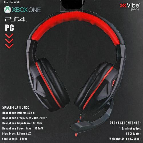 Viper Vibe Gaming Headset With Microphone New In Box Xbox One PS4 PC  (sealed)