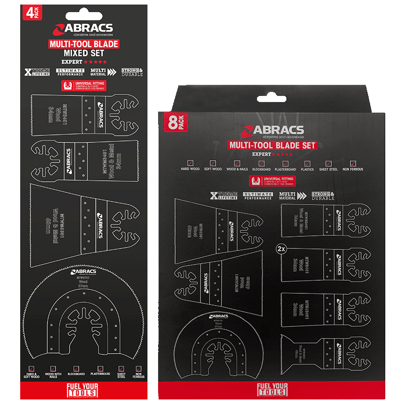 ABRACS MultiTool Blade Set Accessories RSA Tile Hub Indoor and