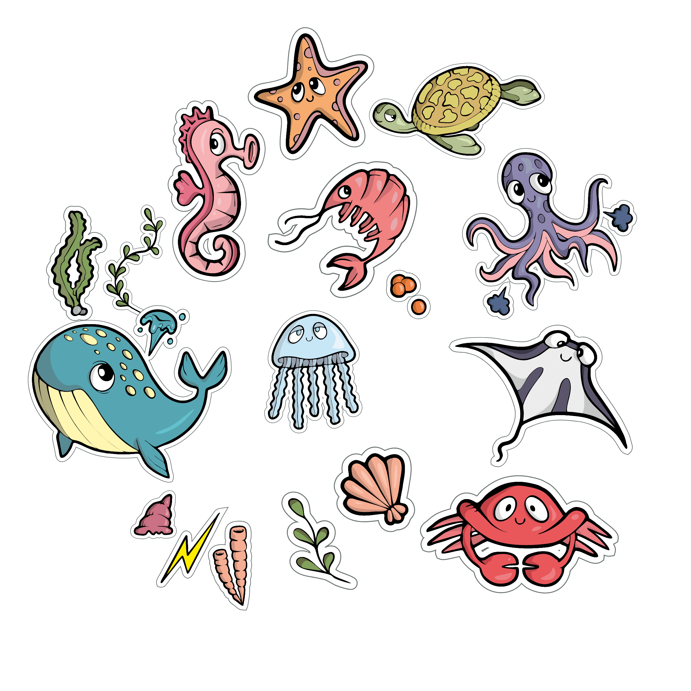 under-the-sea-01-sticker-packs-love-stickers-uk-handmade-craft