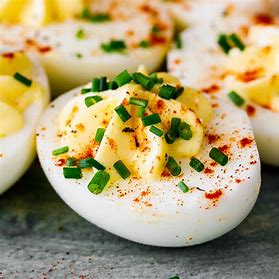 Classic Deviled Eggs - Food - Bar Salut Cherie | Wine and Cheese Bar ...