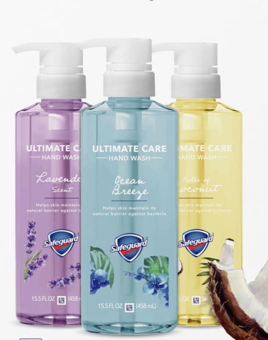 Safeguard Ultimate Care Hand Wash. 15.5 fl. oz Cleaners, Soaps