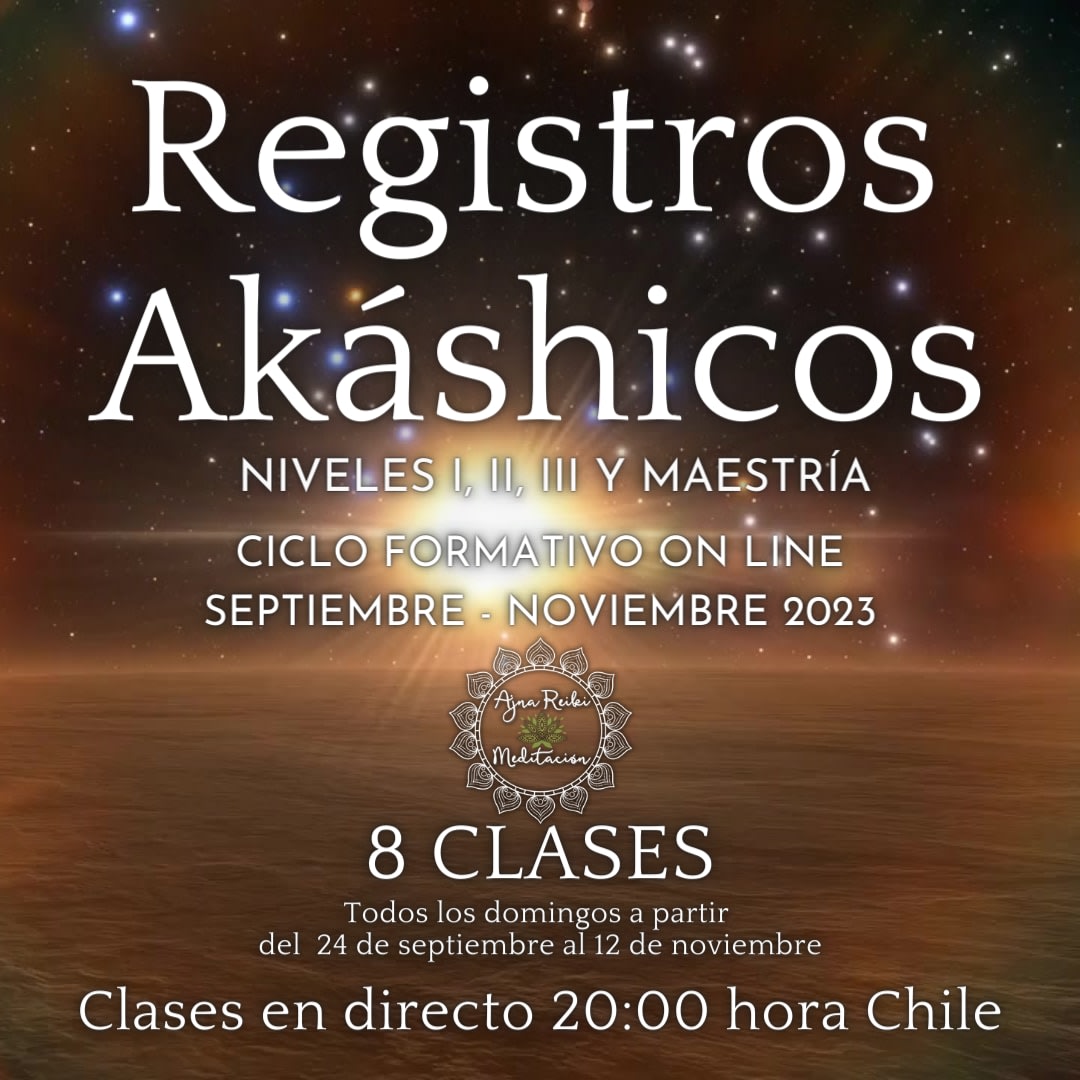 Registros Akáshicos niveles I, II, III y Maestría Cursos Online