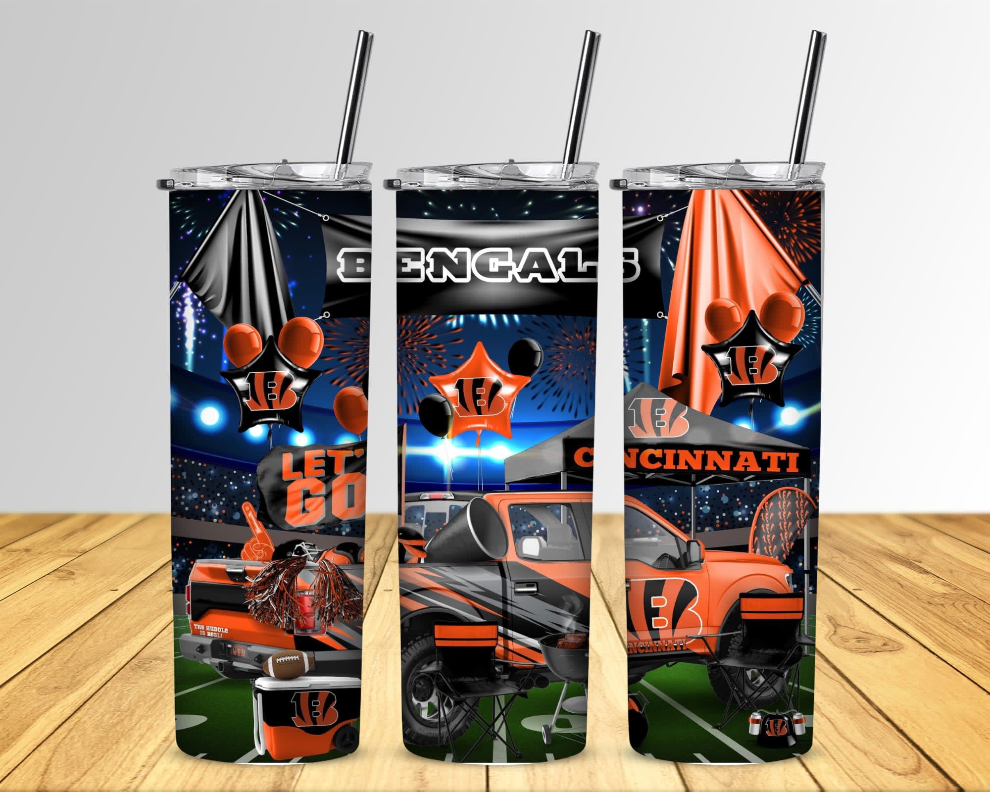 Cincinnati Bengals Tailgating 20 oz Tumbler Football Tailgating 20 oz