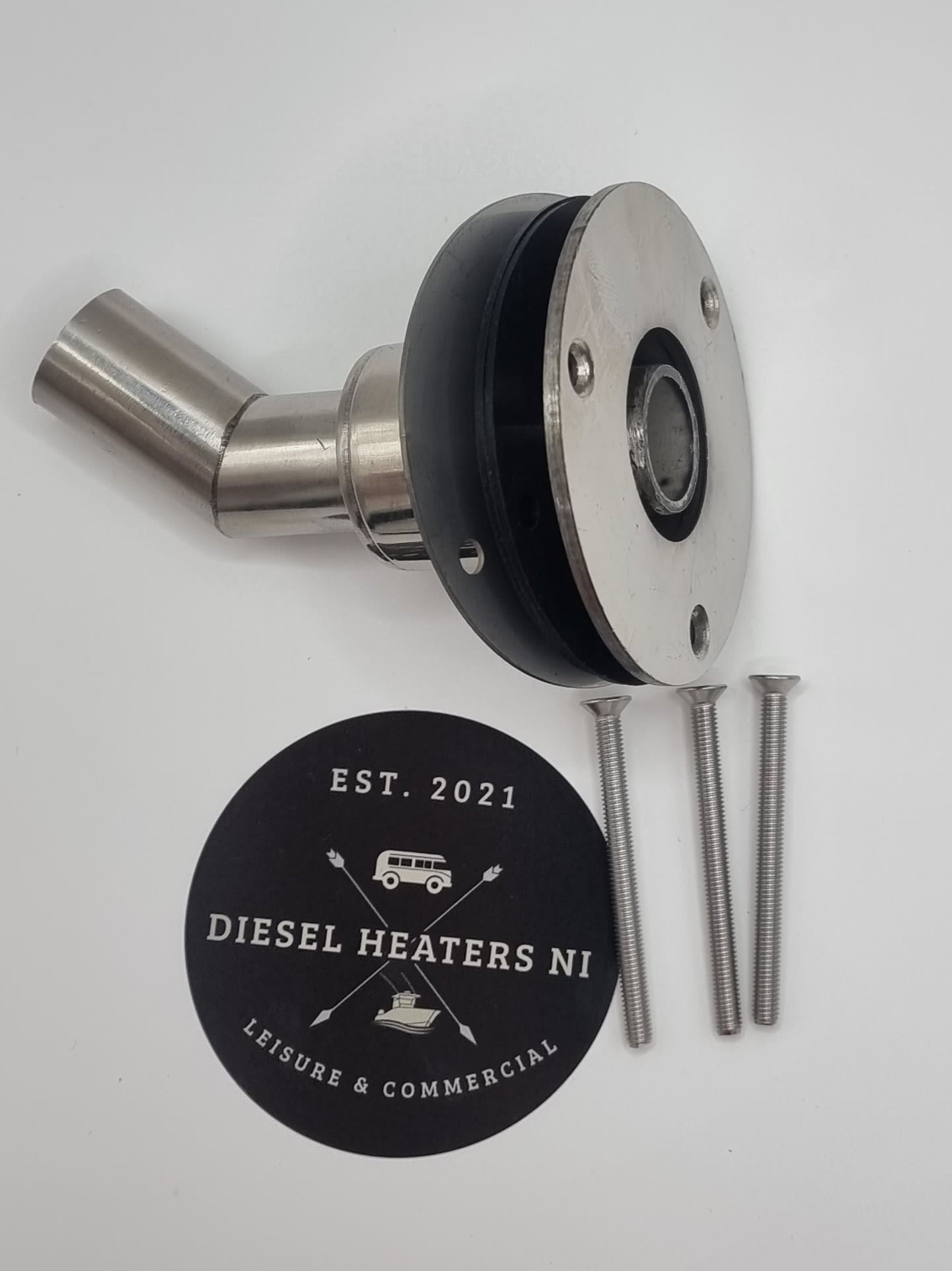 Thru Hull exhaust skin for diesel heater 24mm - Mounting Plates and Skins -  Diesel Heater NI - Diesel Heaters