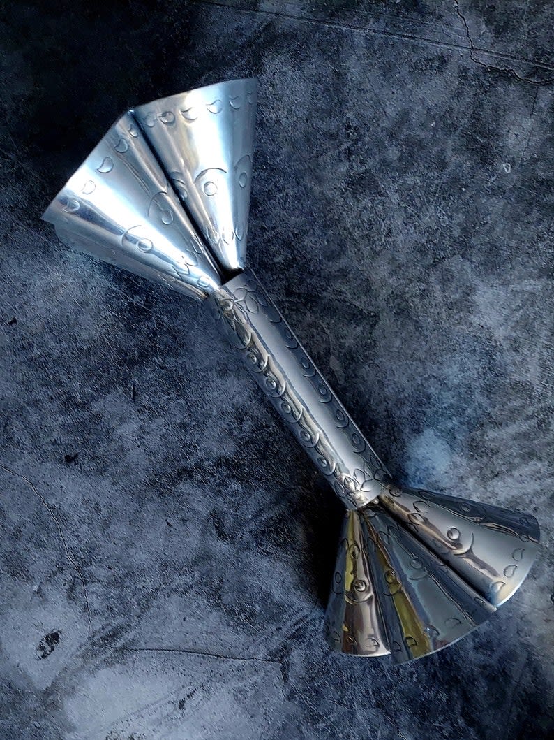 Silver Oduduwa 8 bell Agogo - Orisha Musical Instruments - Ritual Scent ...
