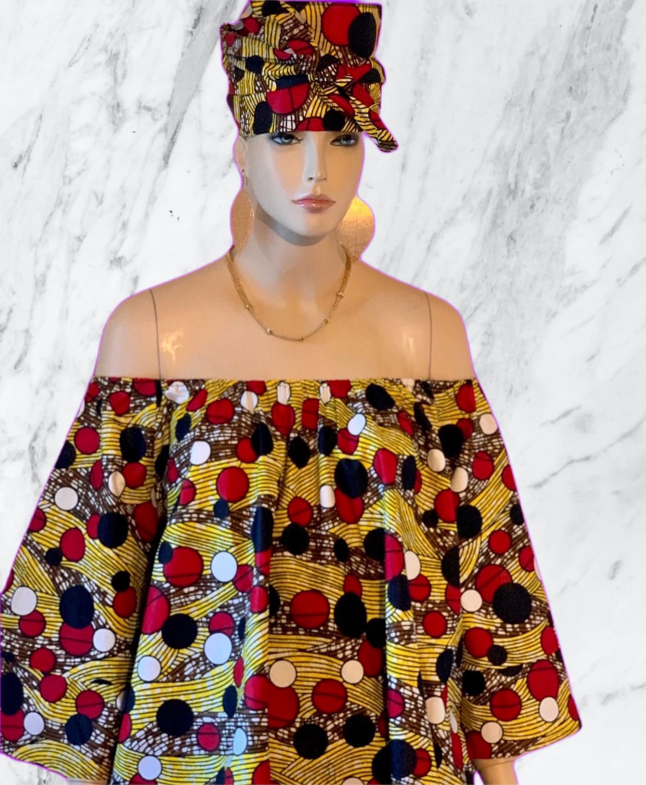 slim fit dress slacks DINMA Ankara Mini Skirt main image 0
