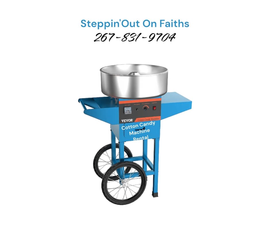 Cotton Candy Machine Party Rental Items Steppin' Out on Faiths