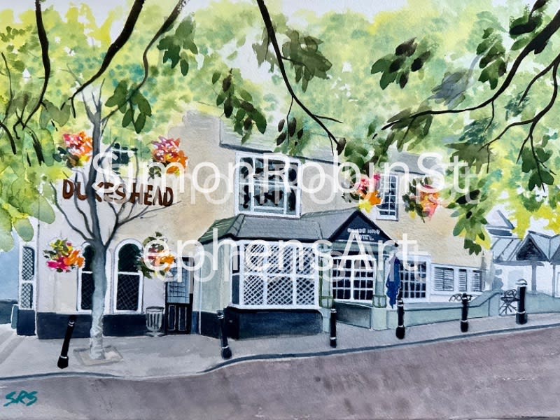 The Dukes Head Hotel - Wallington Paintings - Simon Robin Stephens Art ...