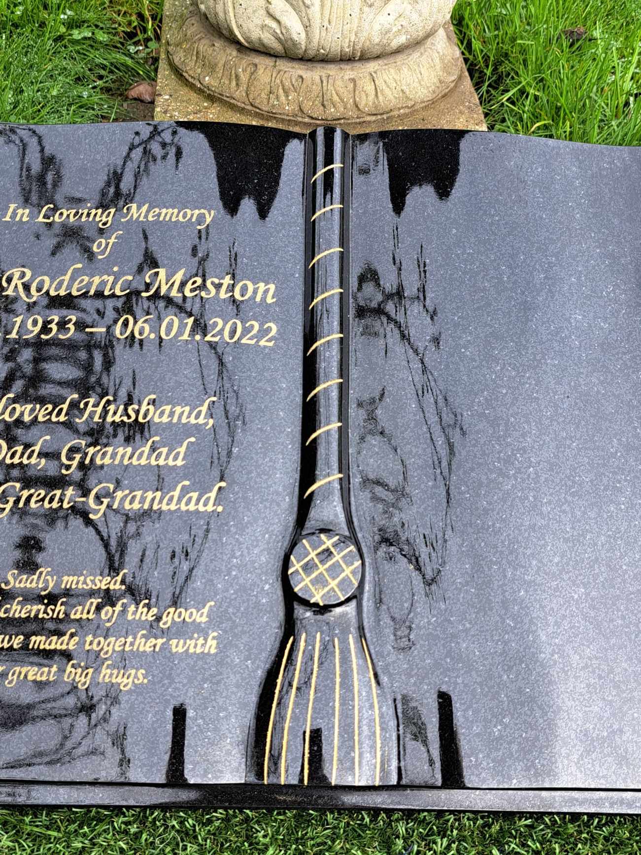 Personalised Memorial Plaque Grave Marker Granite Gravestone Slanted Grave  Plaque B5