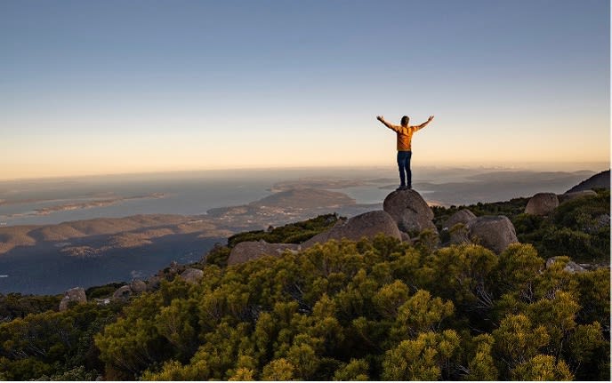Standing onthe rock