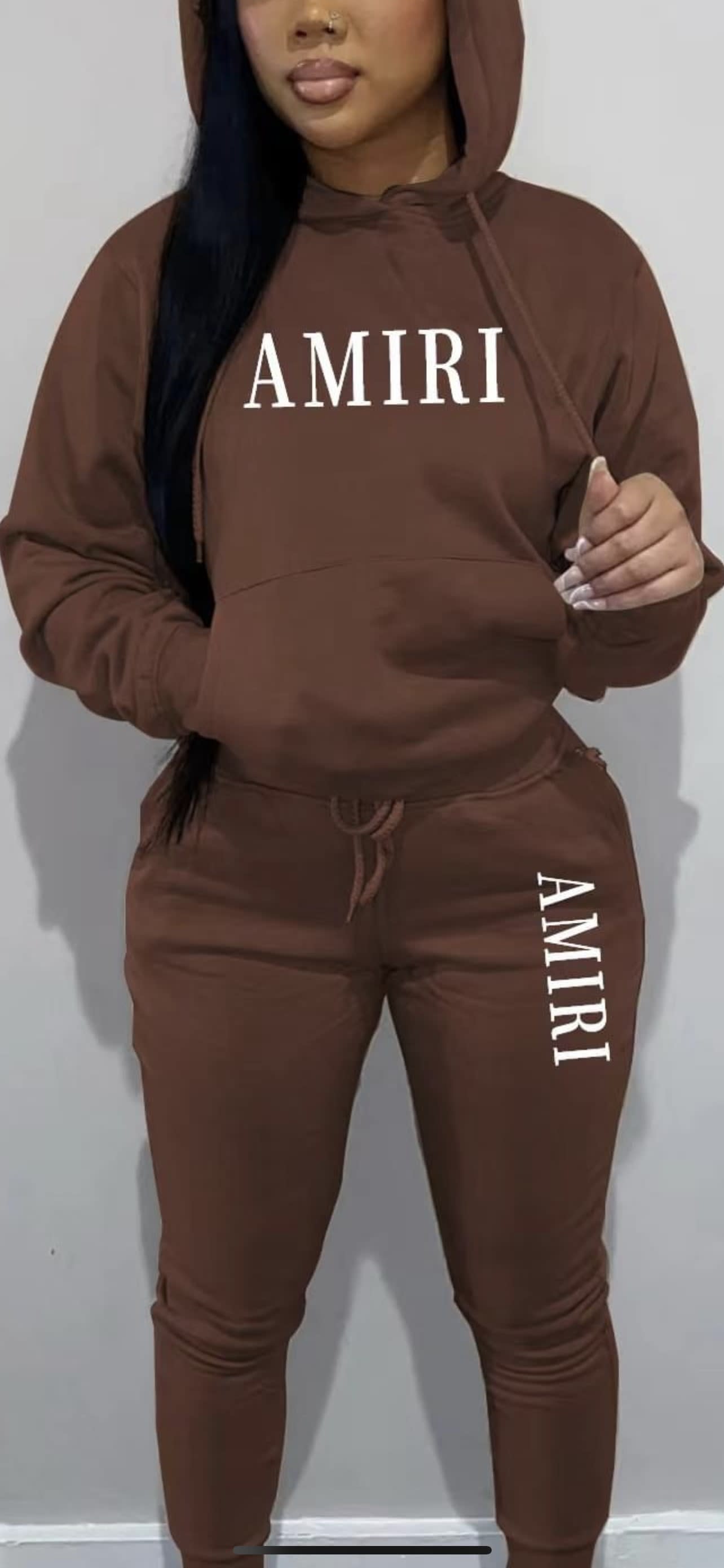 Louis Vuitton LV Brown Hoodie Sweatpants Pants Luxury Clothing