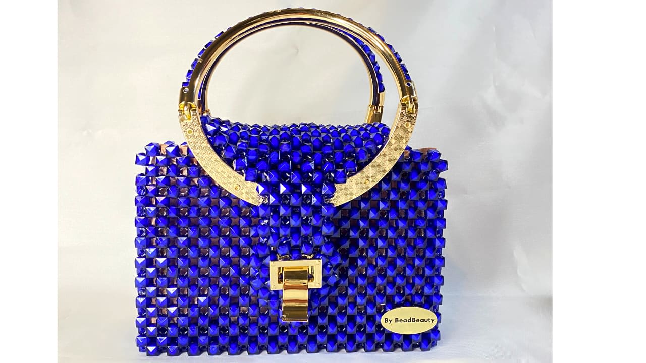 Navy Blue - Crystal Bead Bags - Bead Beauty | Handcrafted Bags | Killeen