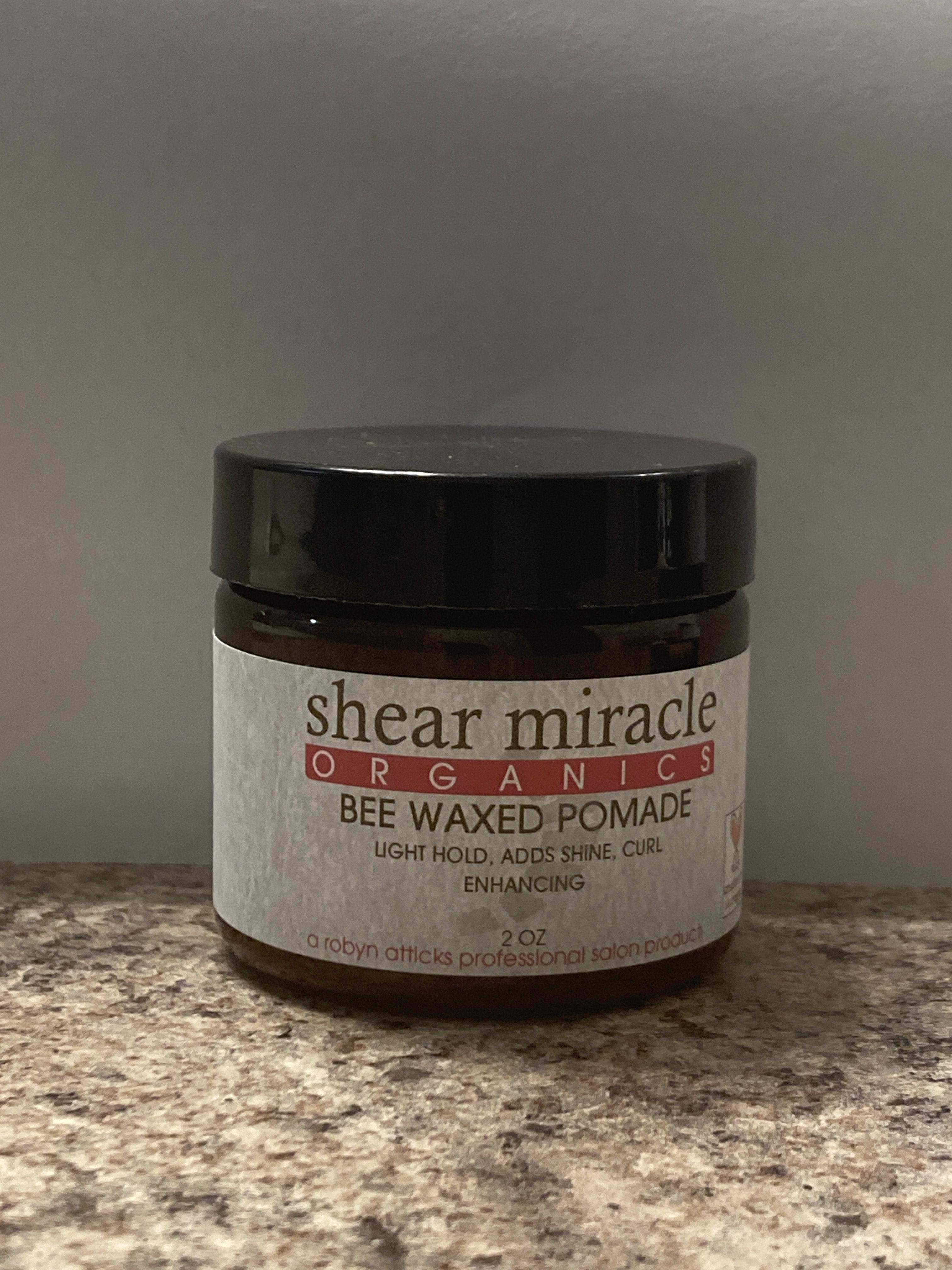 Bee Waxed Pomade Hair Styling Shear Miracle Organics Online