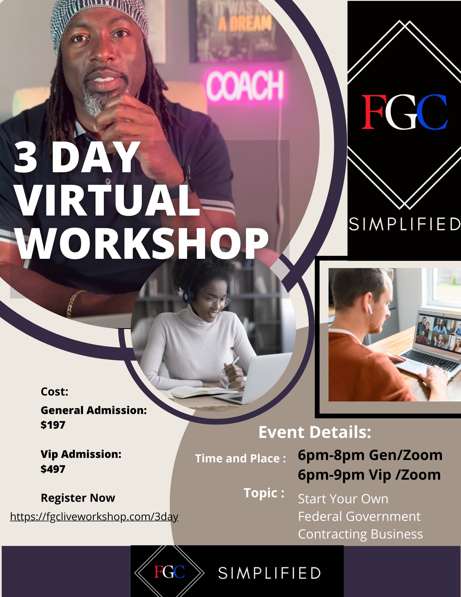 3 Day VIP Admission FGC Virtual 3Day August 2326