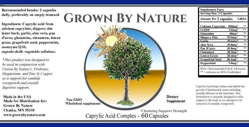 Caprylic Acid Complex (Cleanse Strength) - ALL PRODUCTS - Grown By ...