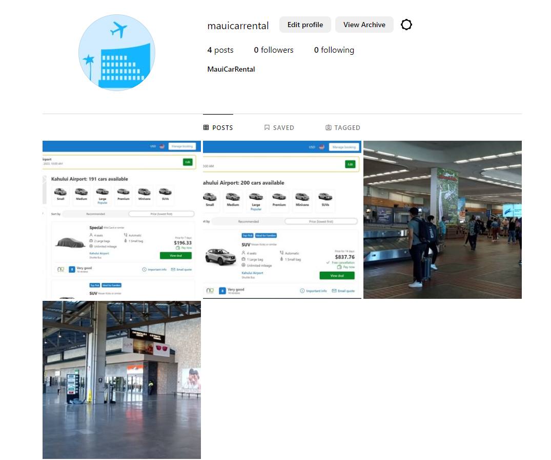 Follow Us on Instagram @mauicarrental