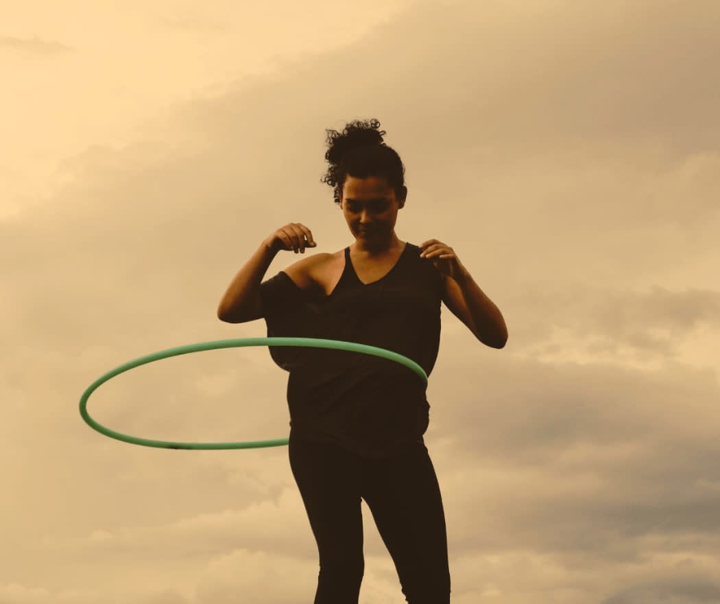 Weighted hula hoop online sale