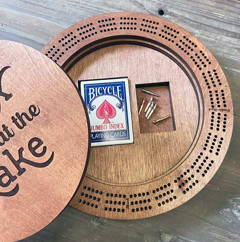 Round Cribbage Board Cribbage 320 Design Studio Gift Shop