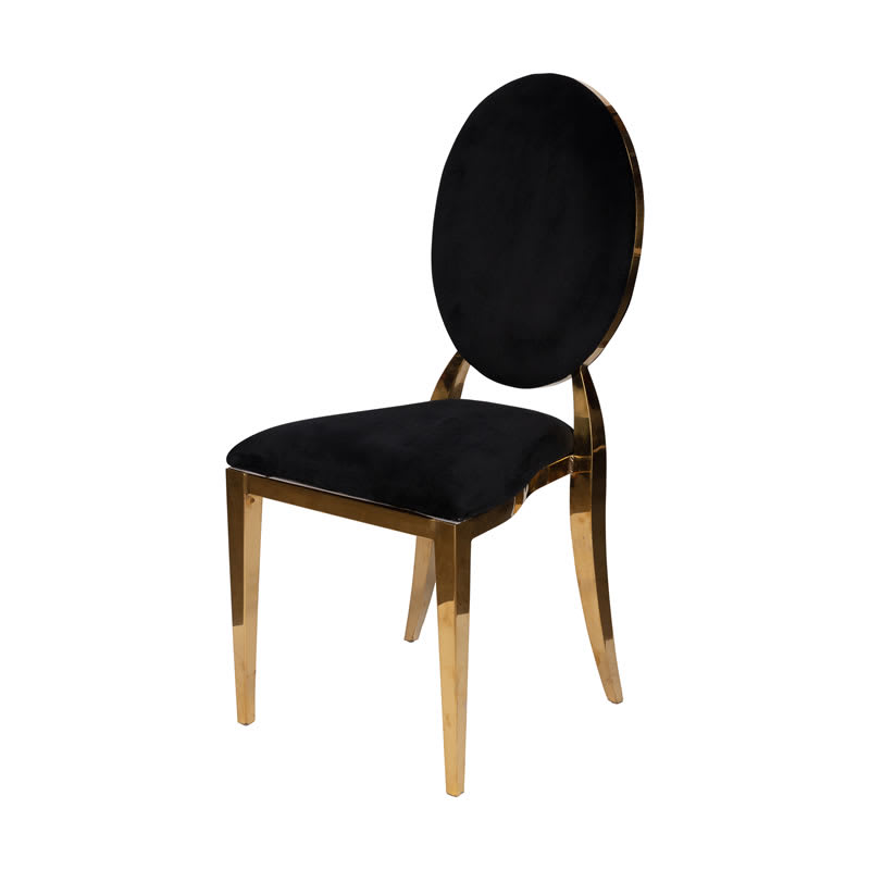 Dior Chair (Black & Gold) BESPOKE FURNITURES Moe Event Hire