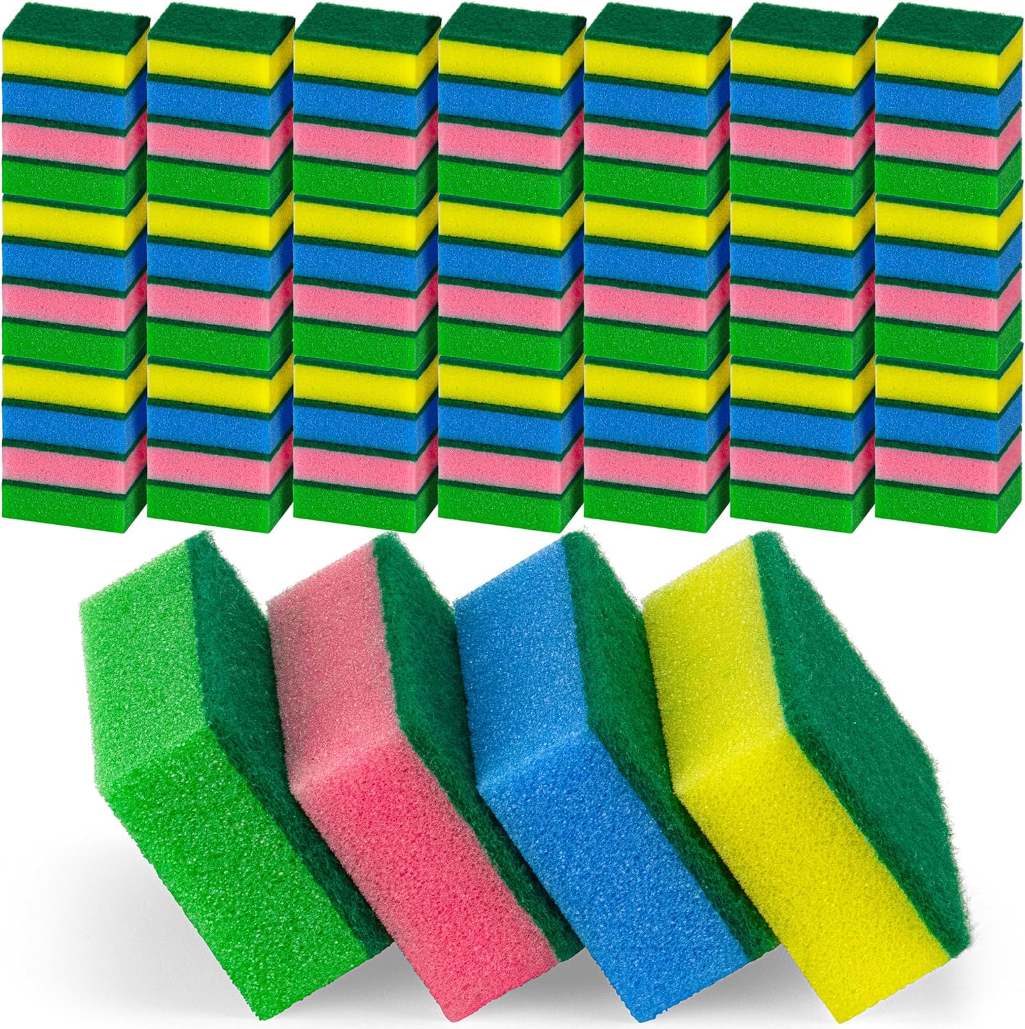 Kitchen Cleaning Sponges,Bulk Eco Non-Scratch for Dish,Scrub