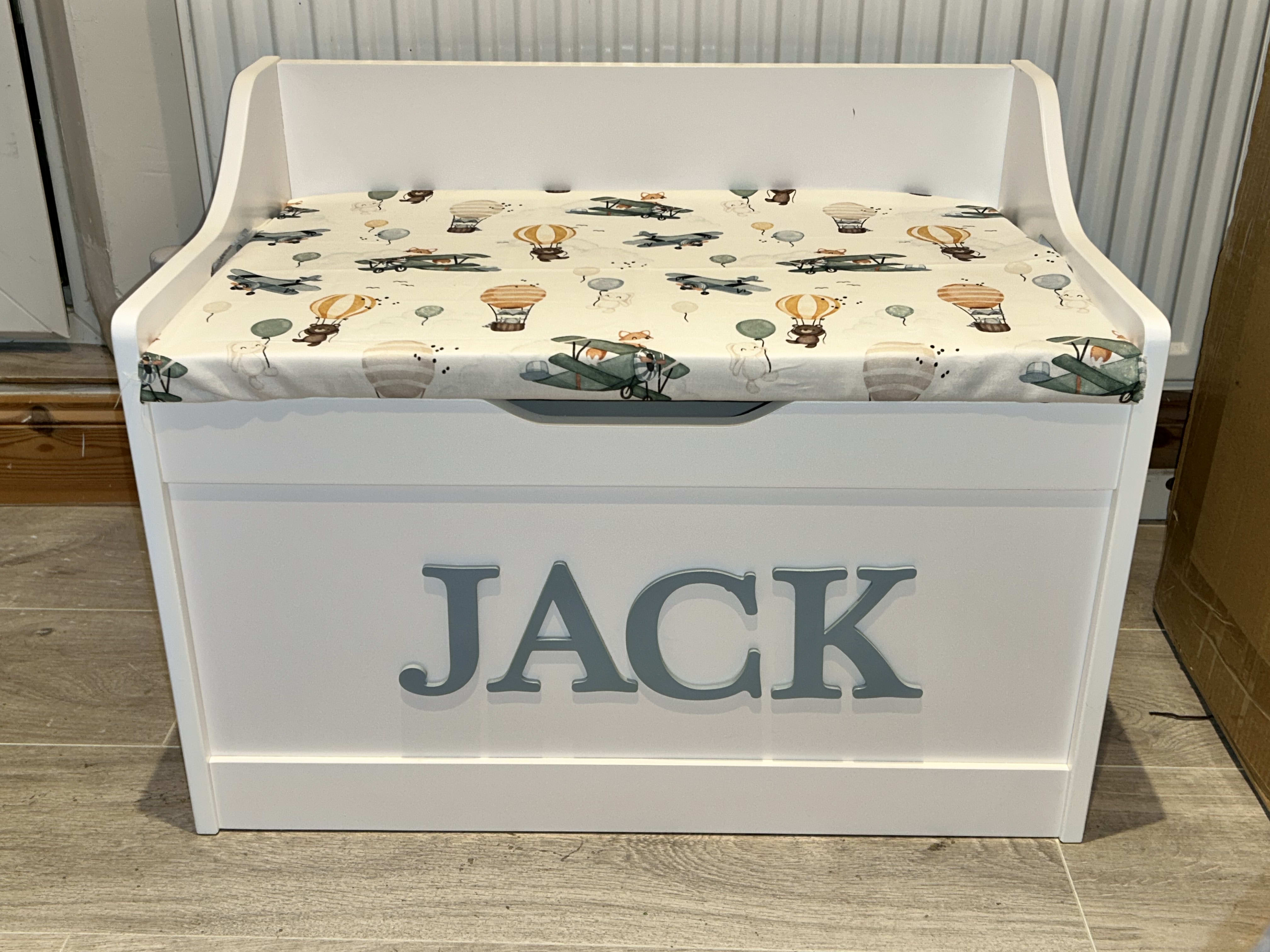 High Back Toy Box High back toy box Little Bow Chic Gifts