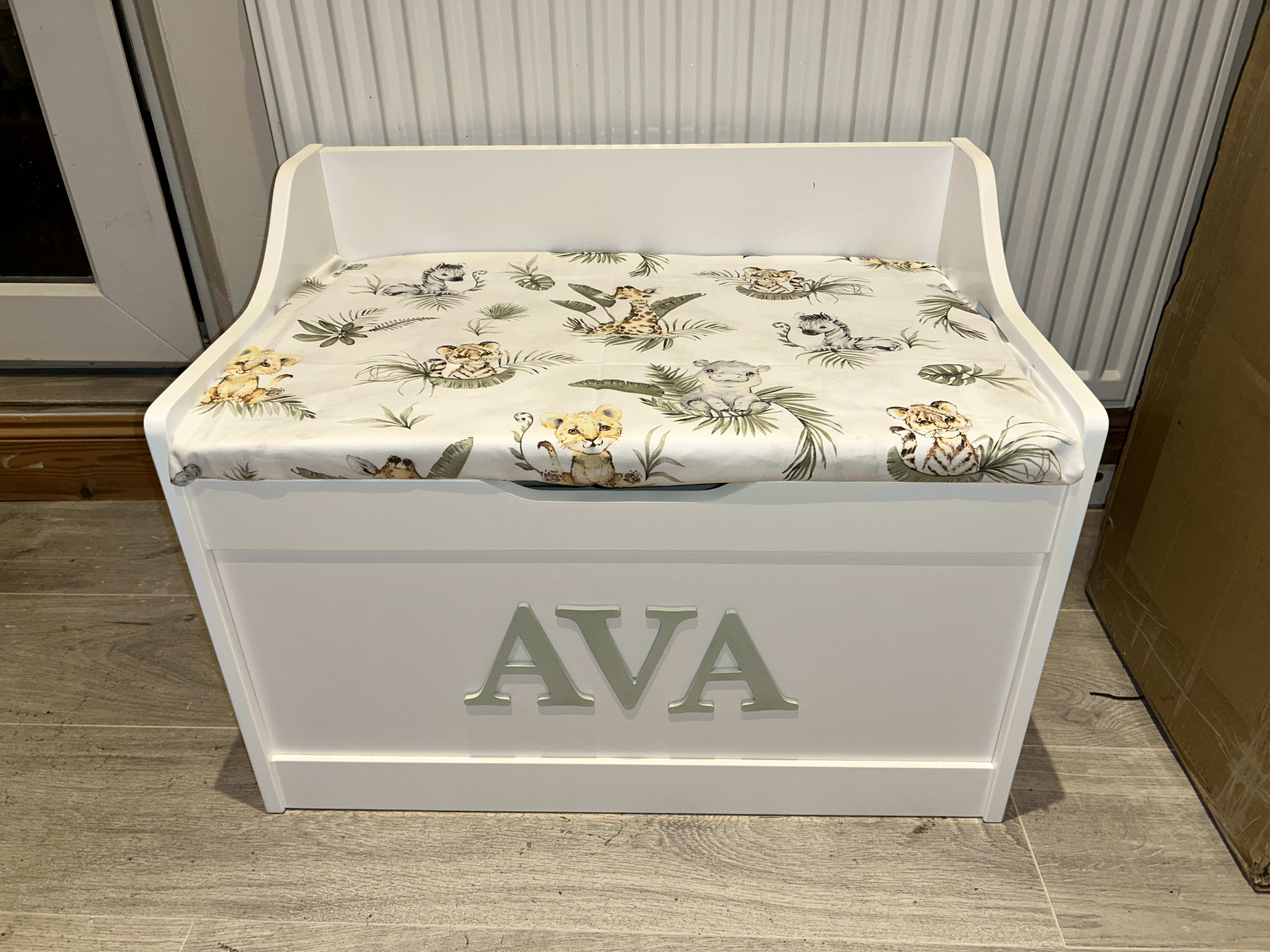 High Back Toy Box High back toy box Little Bow Chic Gifts