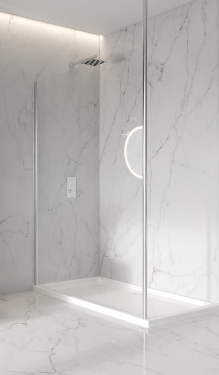 Floor To Ceiling Walk-In shower Post - Shower Enclosures - Axholme ...