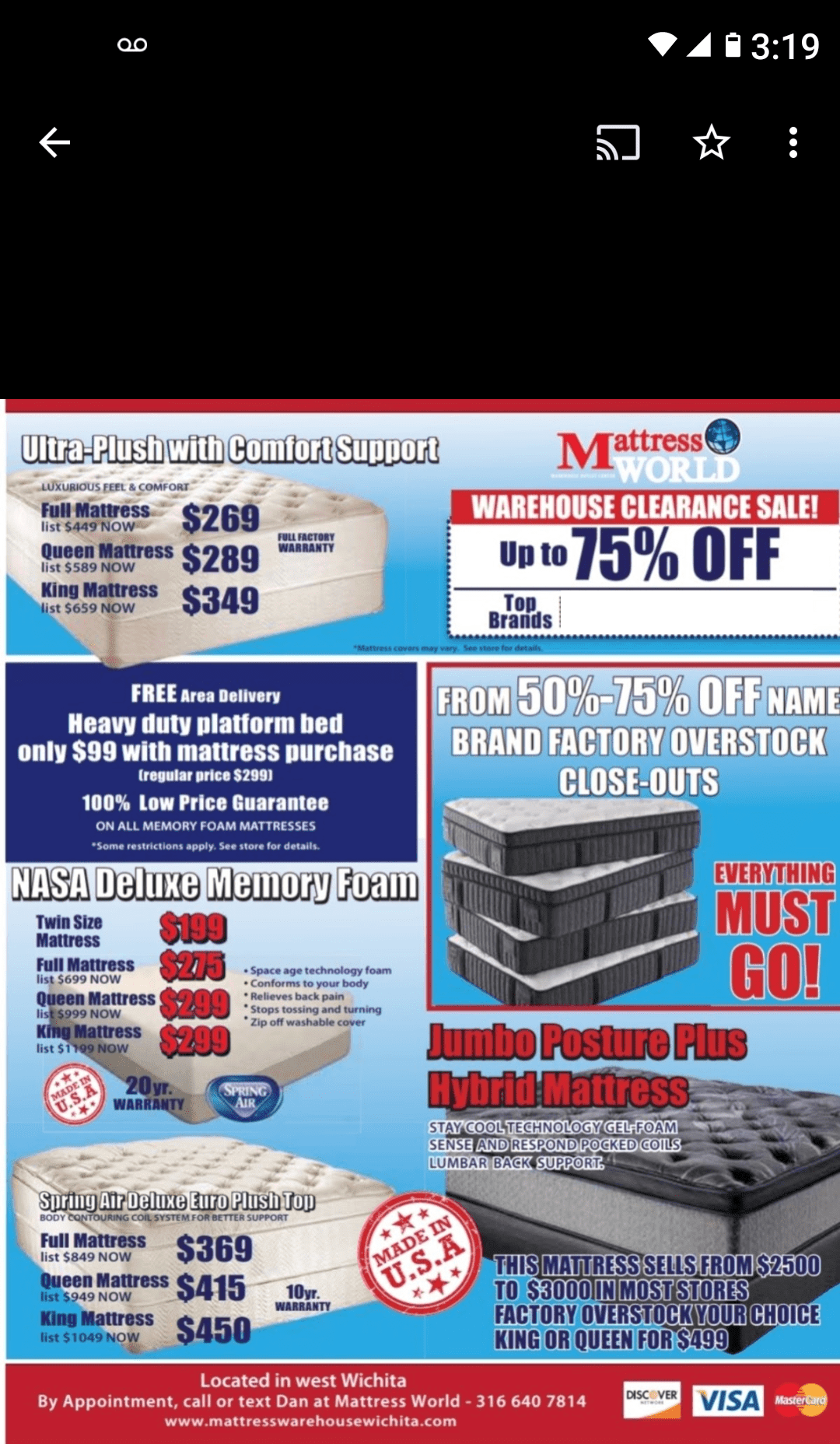 OUR AD Available Mattresses Mattress World Wichita Mattress Store