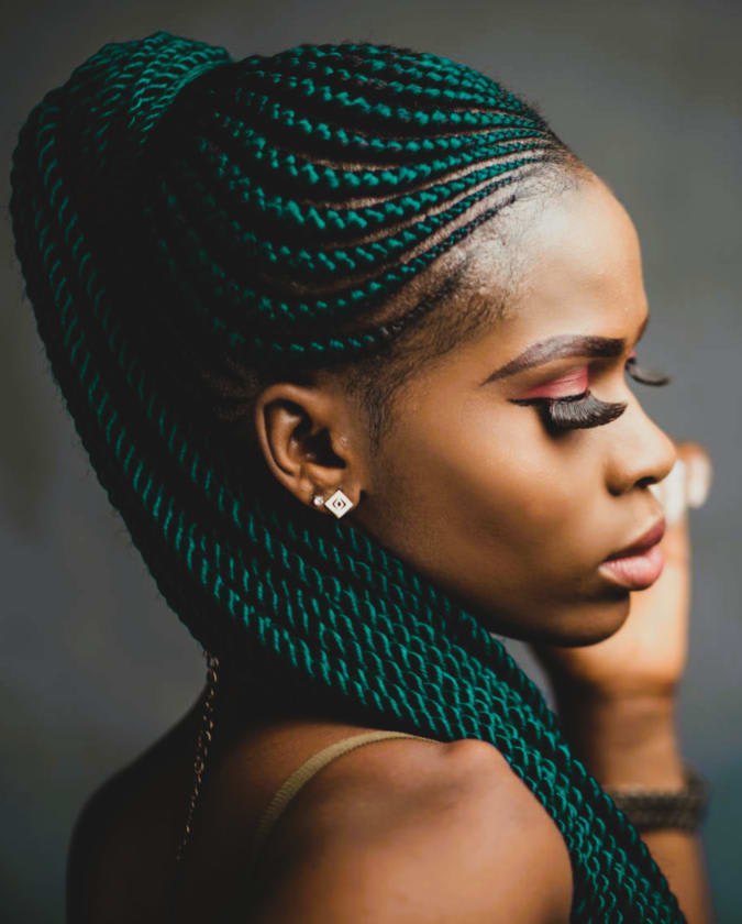 Ghana Weaving Thick Straight Back Hairstyles Ghanaian Braids