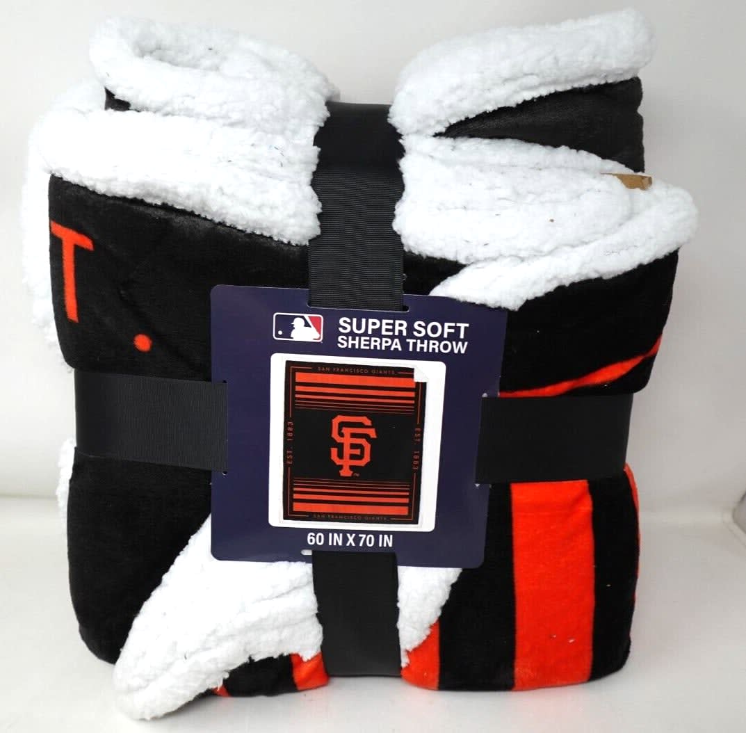 San Francisco Giants fleece blanket, SF Giants fleece throw, reversible 2024 fleece blanket/throw