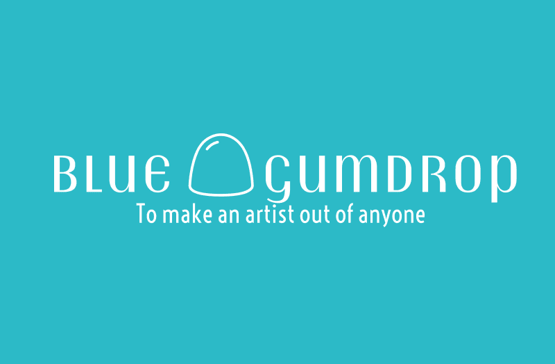 Blue Gumdrop Art