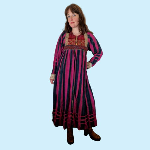 Vintage Afghan Kuchi Traditional Wedding Dress 1970's Dresses Space