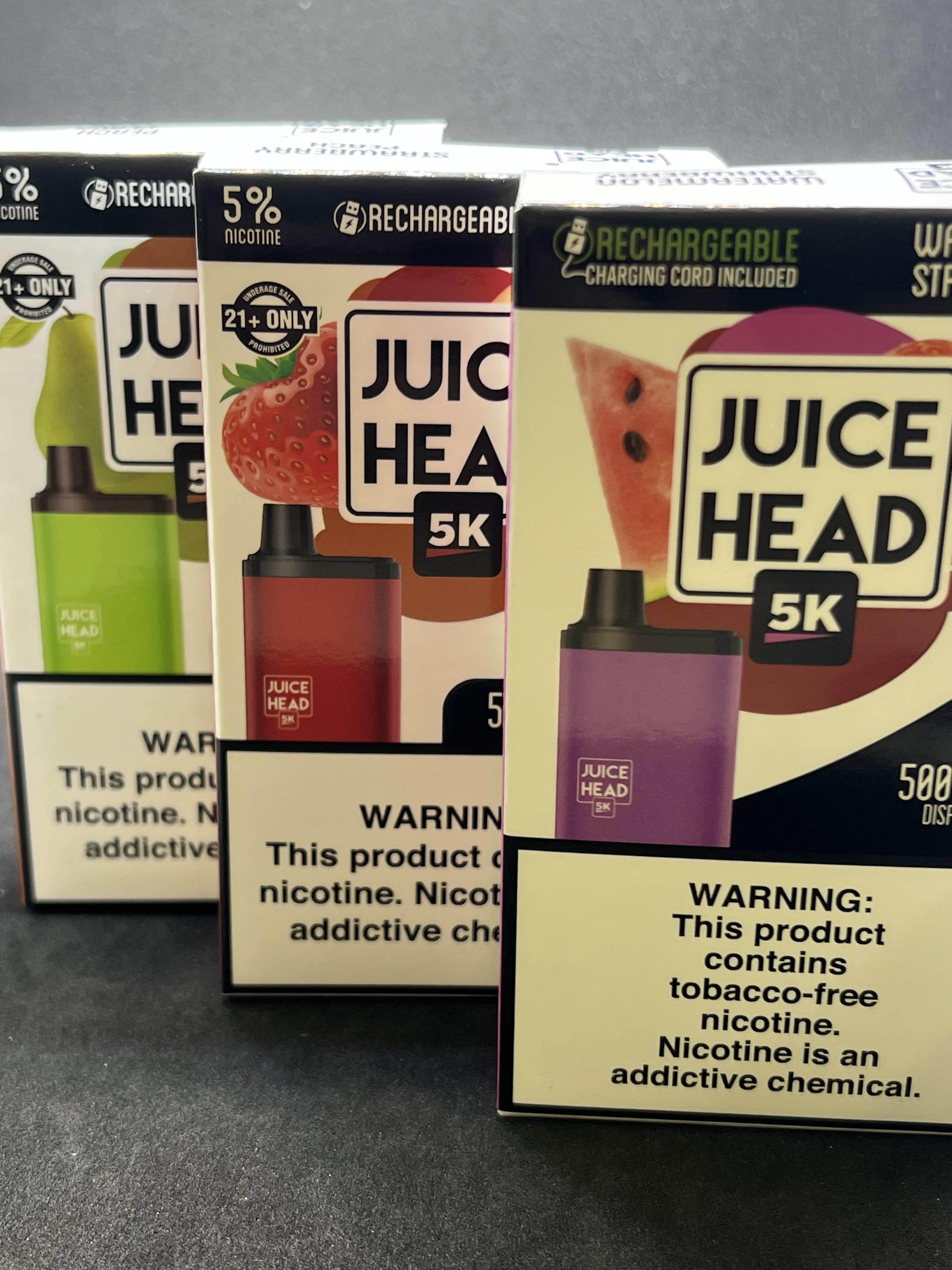 Juice Head 5K Nicotine Disposables Cloud Den Smok Shoppe Tobacco