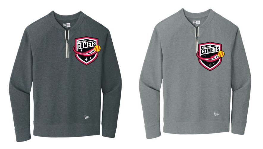NEA123 New Era ® Sueded Cotton Blend 1/4-Zip Pullover - Utica Lady