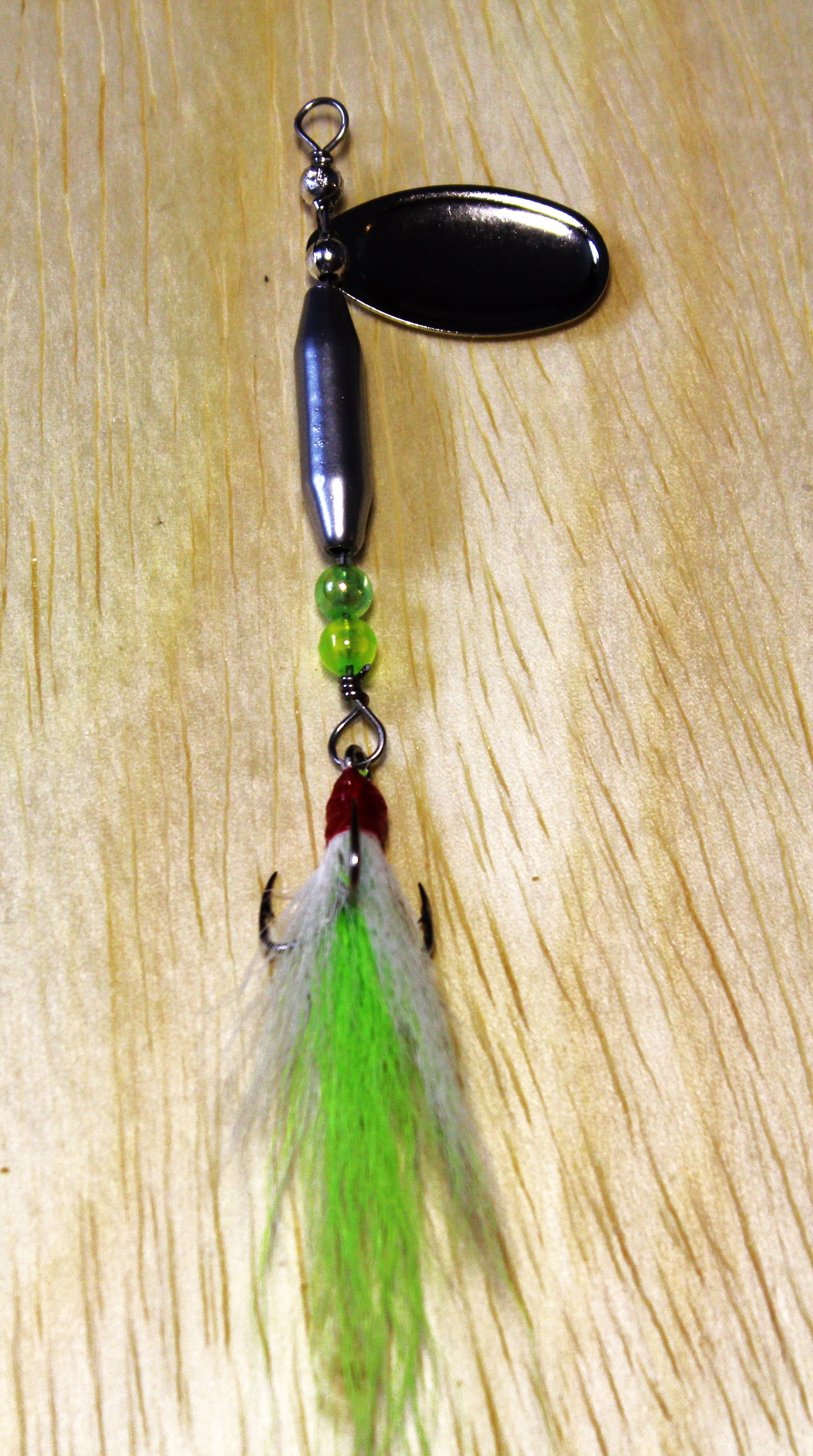 Silver Bucktail Spinner - Freshwater Lures - S J Lures and Flies